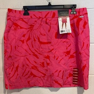 Rafaella pink athletic skort skirt side pockets